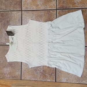 Matilda Jane off white peplum top women's size small NWT